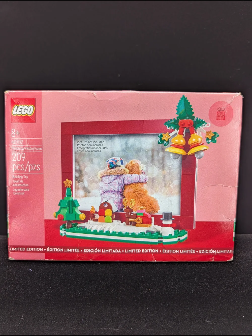 LEGO 40702 Christmas Picture Frame 2024 Limited Edition, Sealed Dented Box